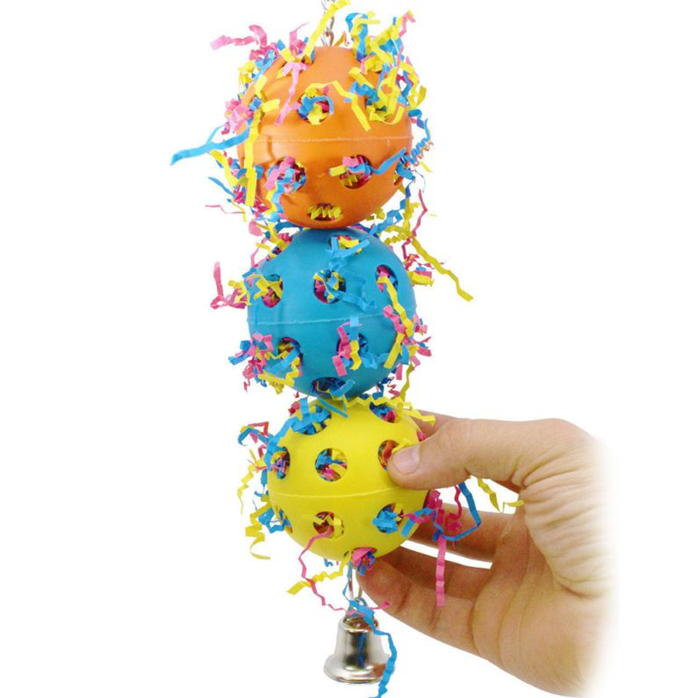 Bell Chewing Colorful Toys For Birds