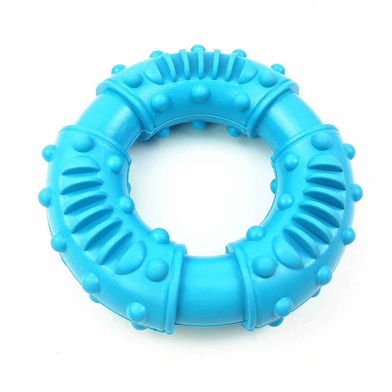 New Hot Dog Toy Medium And Large Dog Golden Retriever Molars Pet Toy Donut Spot