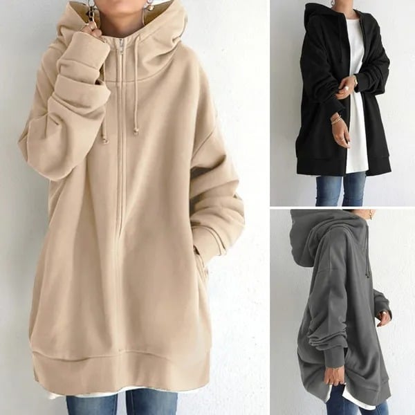 🌷HOT SLAE 49% OFF🌷Women's Autumn/Winter Zipper Hooded Sweater