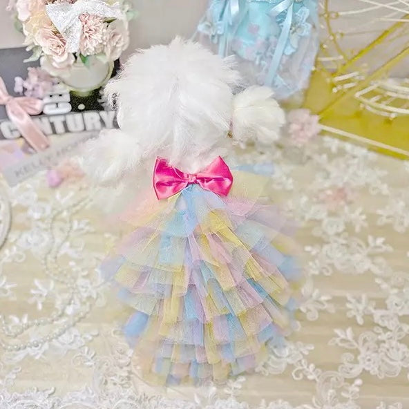 Colorful Princess Skirt For Dog Cat