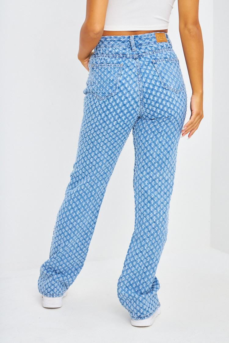 VICKEY PATTERN STRAIGHT LEG JEANS