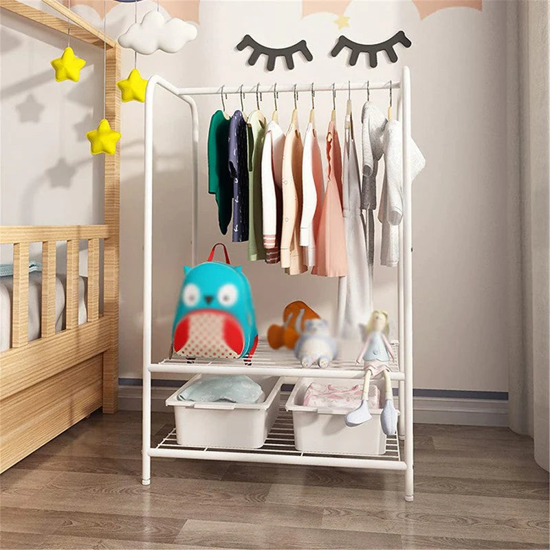 Floor Wardrobe Rack. Multifunction Clothing Display Stand