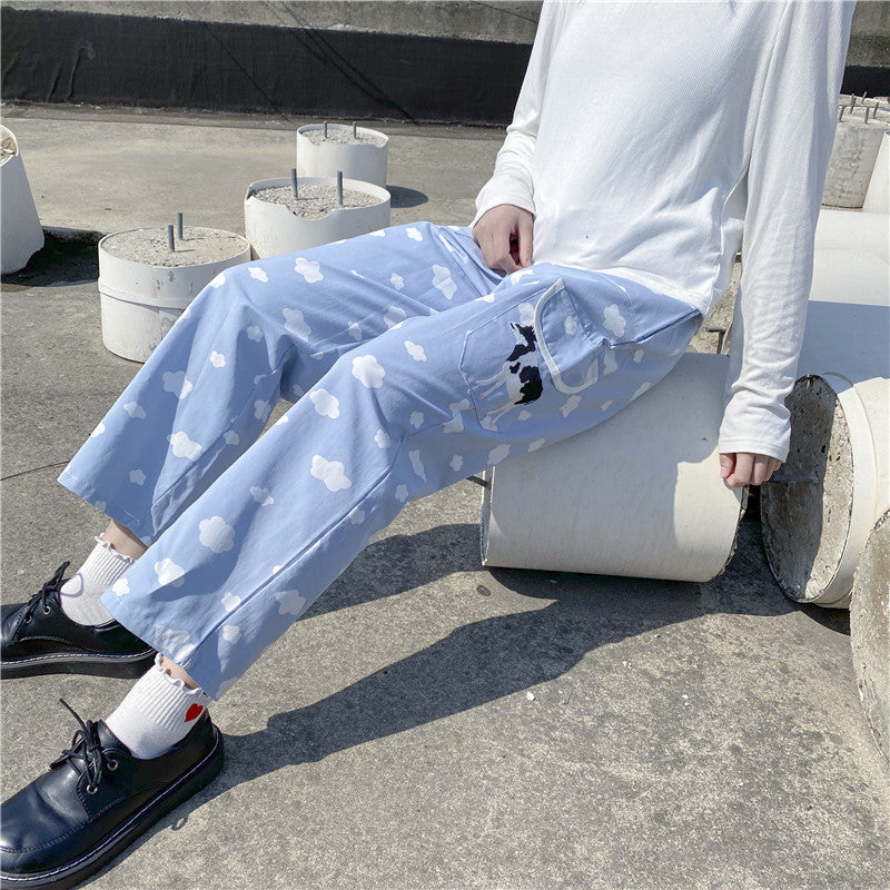 Cow Cloud Pants KF81651