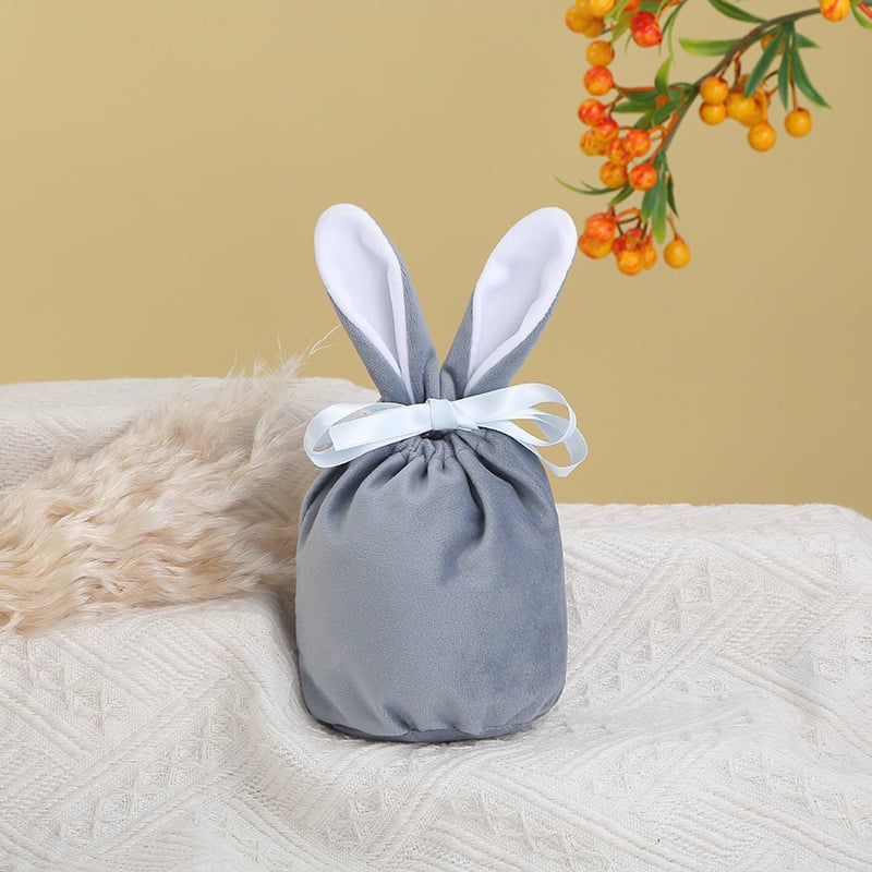 Easter Bunny Velvet Basket