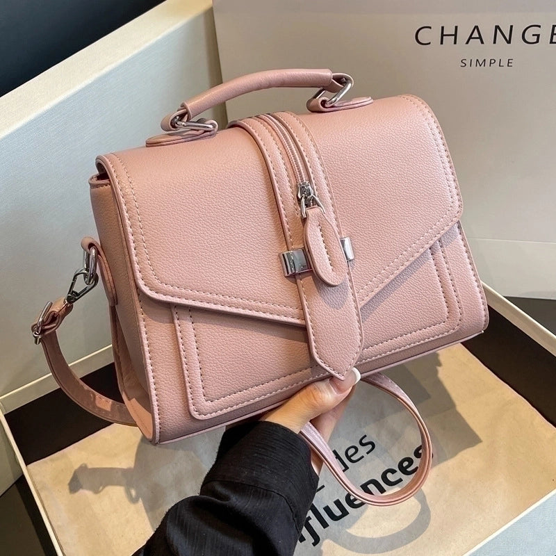 Women's Small All Seasons Pu Leather Classic Style Handbag