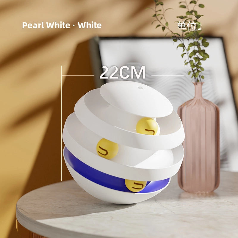 Cat Turntable Toy Self-relief Cat Fun Stick Kitten Tumbler Cat Automatic Cat Fun Cat Supplies Complete Book