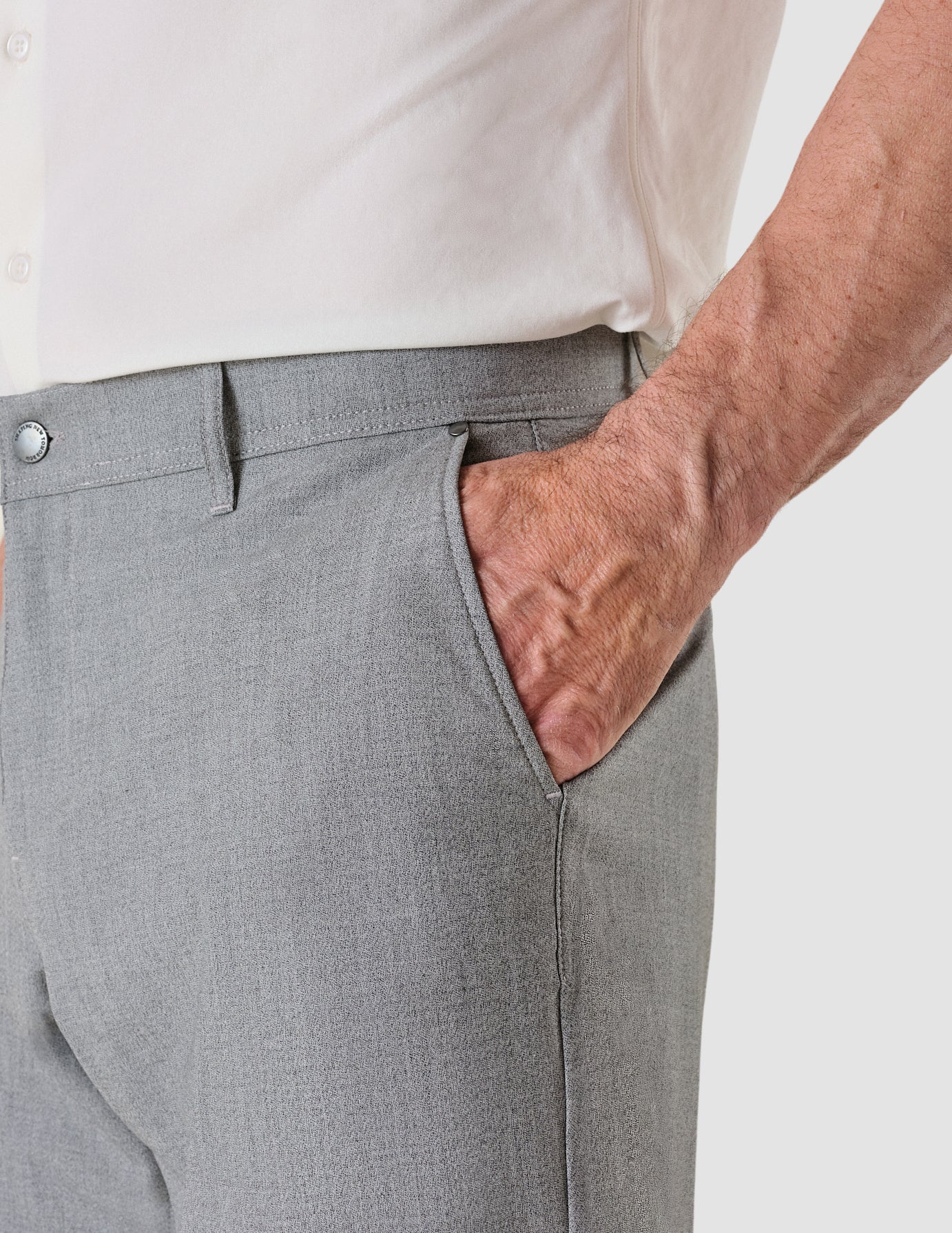 Tech Linen Pants Charcoal
