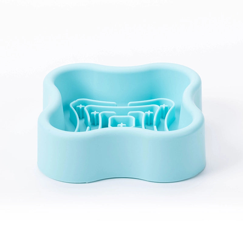 Elegant Minimalist Silica Gel Solid Color Pet Tableware