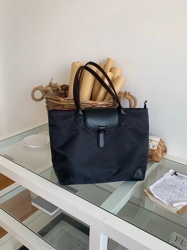 Large Capacity Bag For Women New Single Shoulder Bag Commuter Big Bag Student Class Bag Nylon Cloth Tote Bag