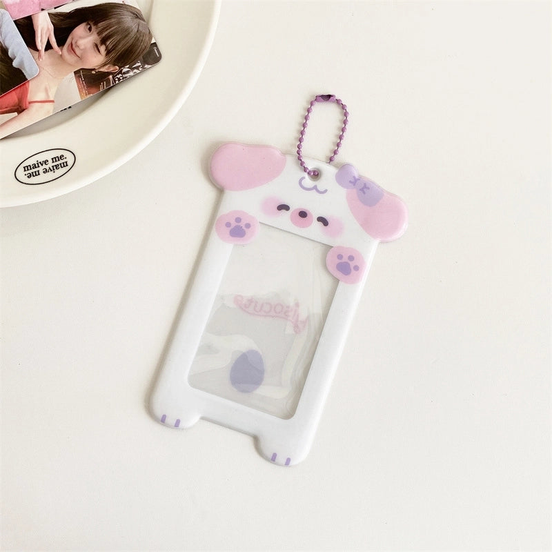 Women's Animal Cartoon PVC Hook Loop Card Holders