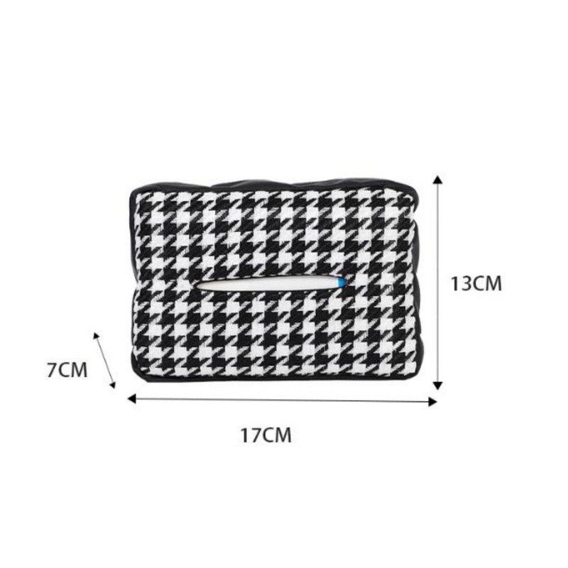 Pu Leather Knit Tissue Box