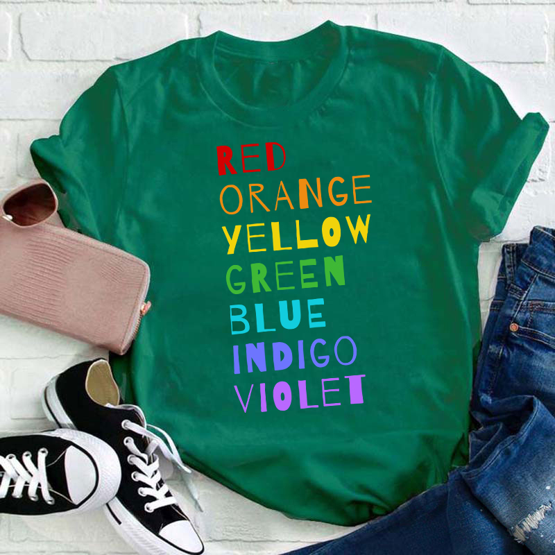 Color Rainbow Art Teacher T-Shirt