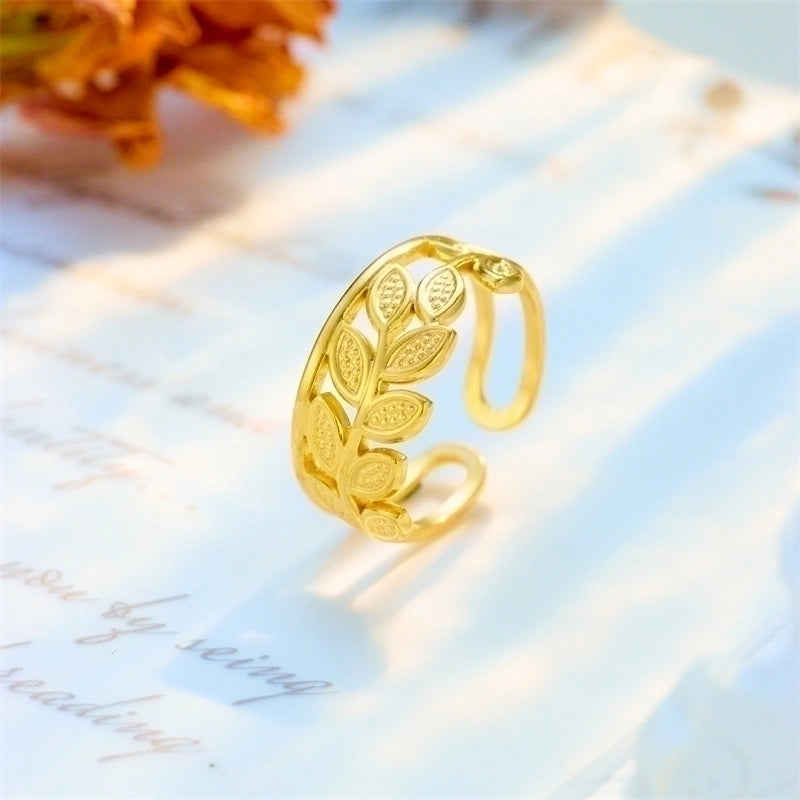 Basic Cross Star 304 Stainless Steel 18K Gold Plated Gold Plated Stainless Steel Rings