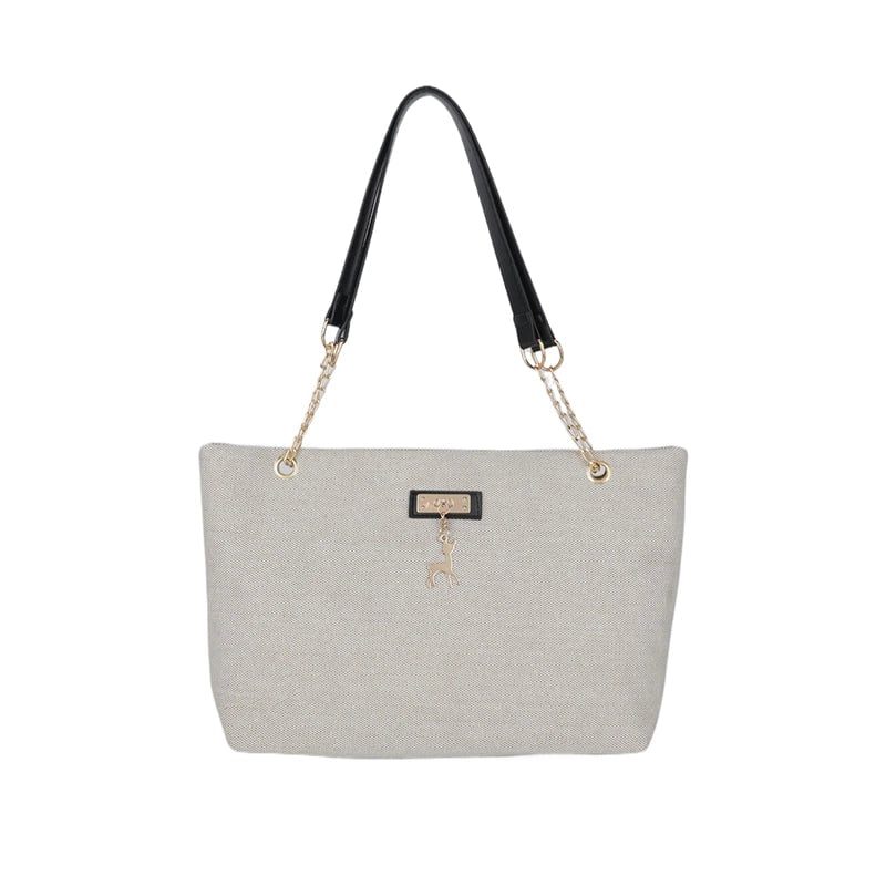 Women's Nylon Solid Color Elegant Square Zipper Shoulder Bag Underarm Bag