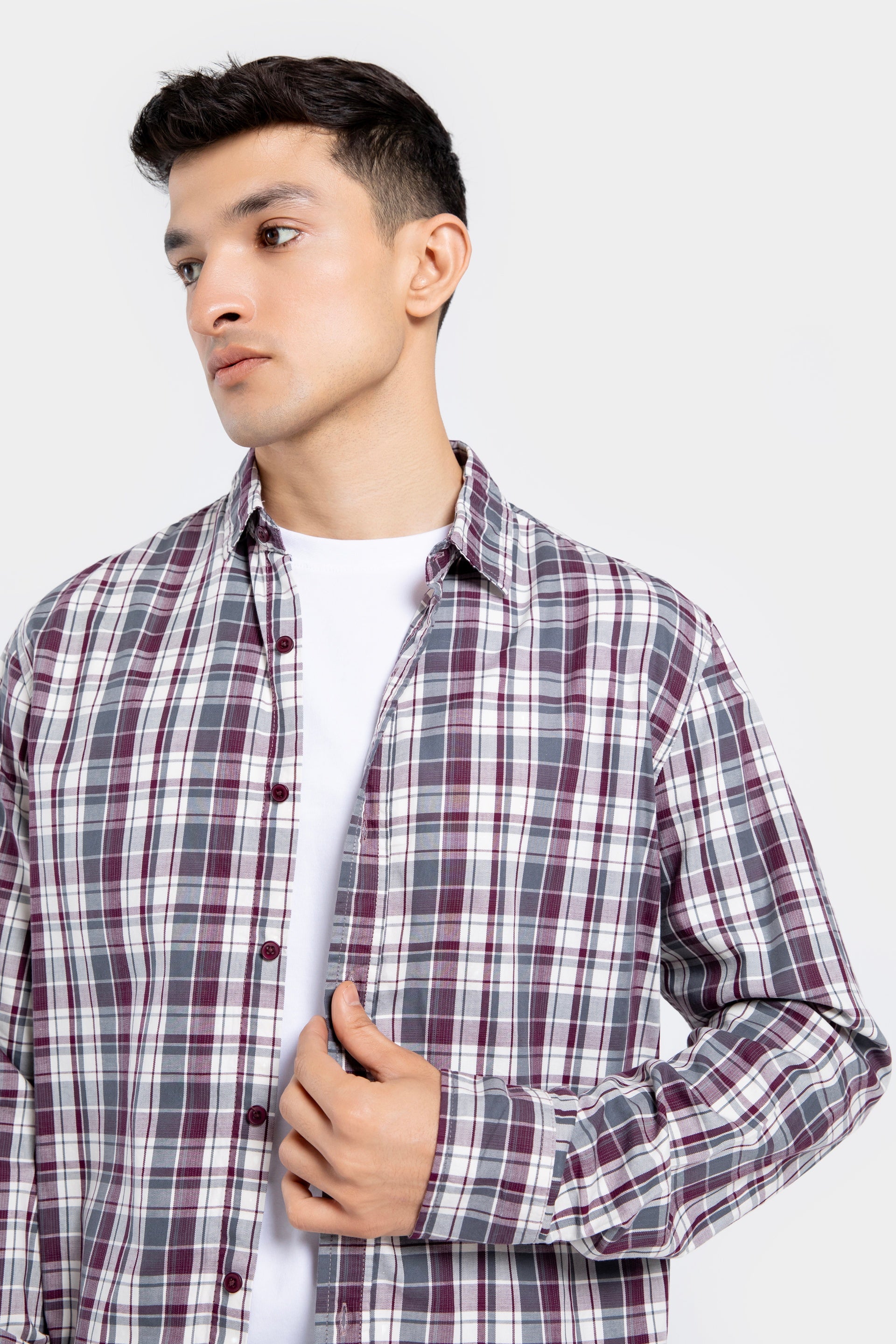 Cotton Checkered Shirt