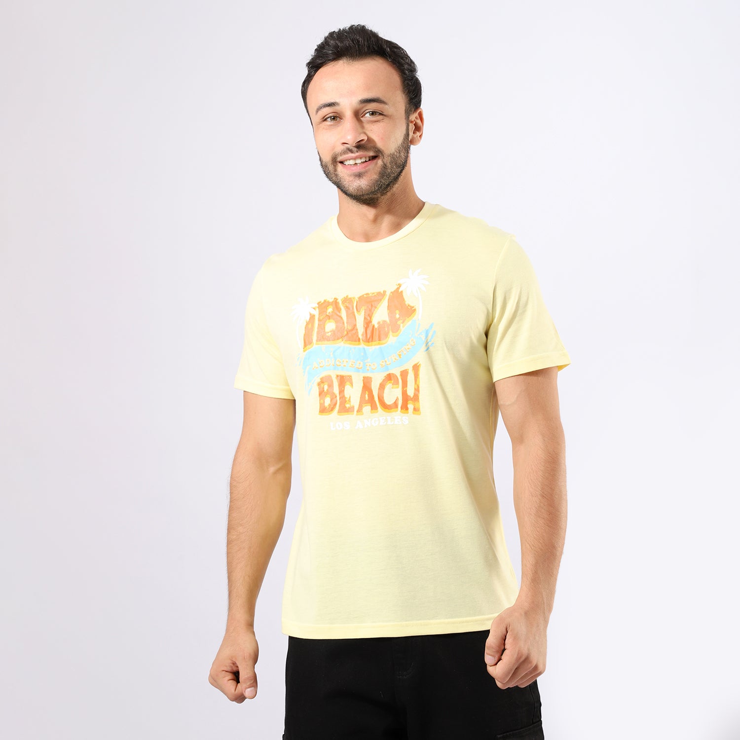 Short Sleeve Beach Printed Mens T-shirt