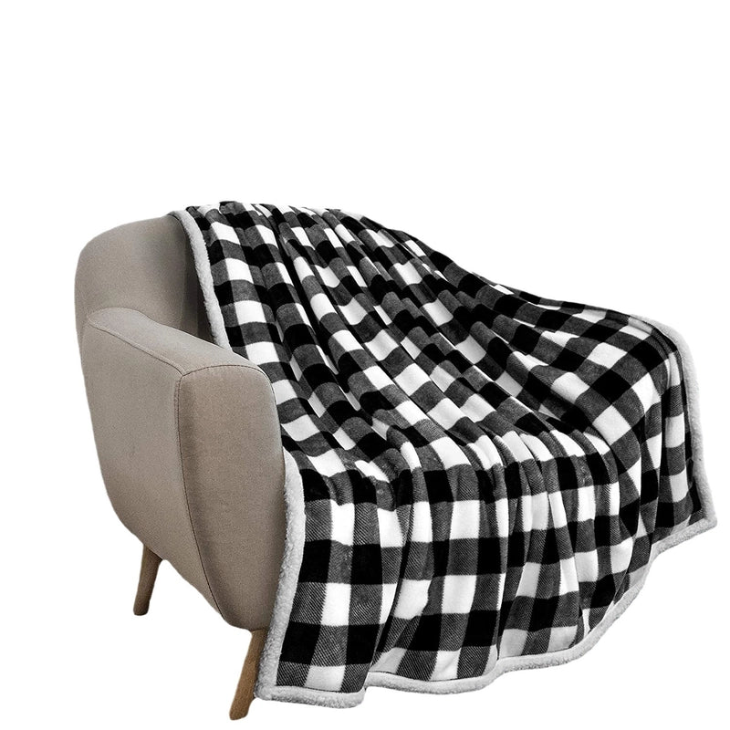 Christmas Elegant Glam Classical Snowflake Flannel Fabric Blanket Bedding