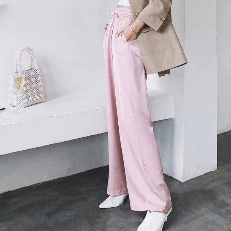 Wide Leg High Waist Casual Summer Pants