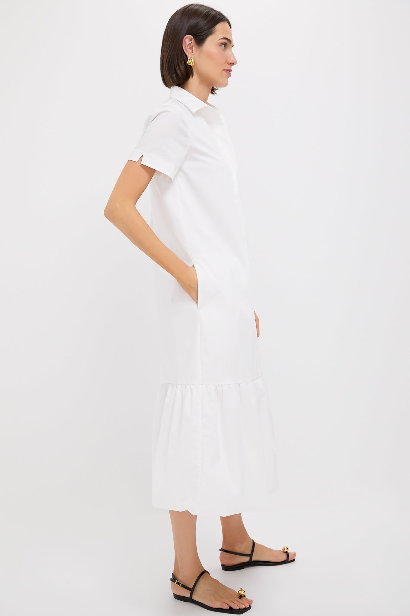 White Martine Bubble Maxi Dress