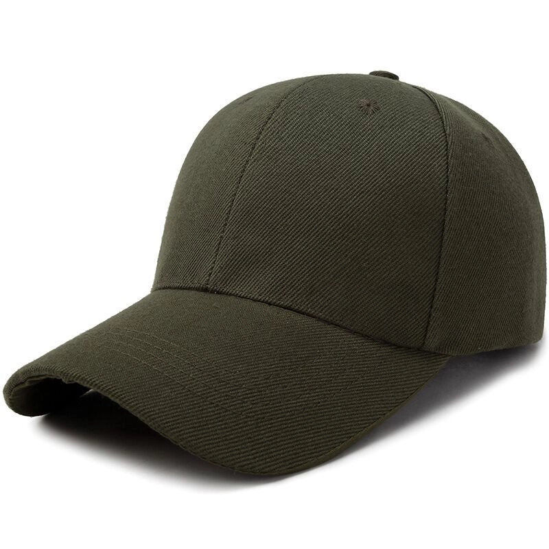 Women's Minimalist Solid Color Printing Curved Eaves Baseball Cap
