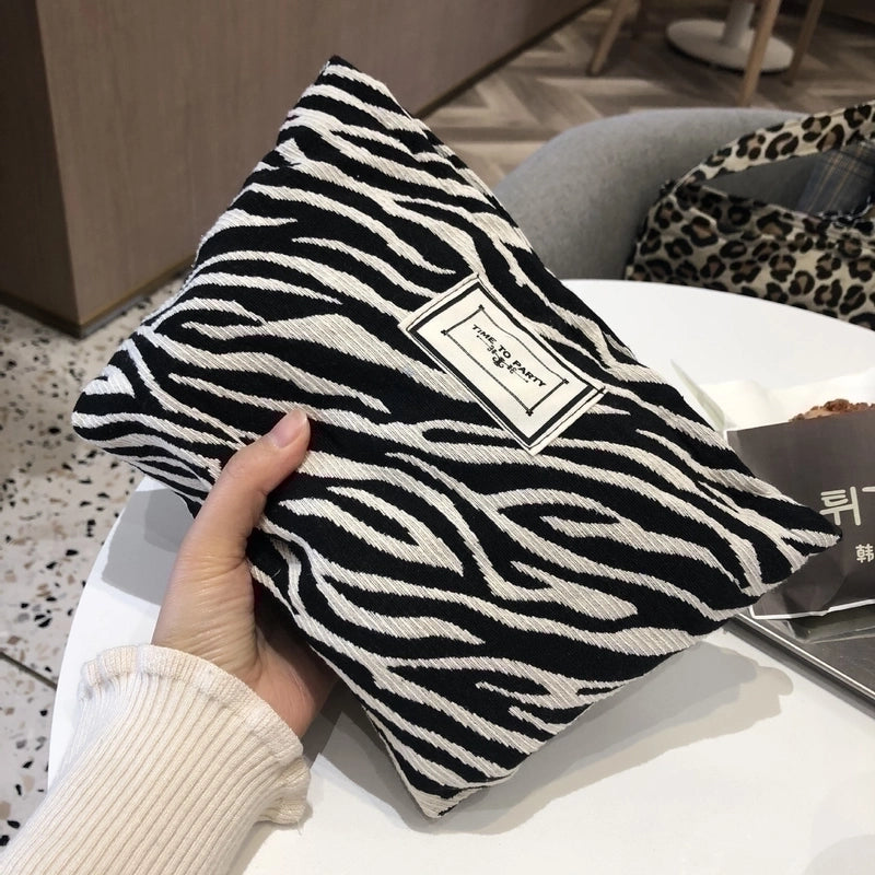 Unisex Small All Seasons Canvas Streetwear Clutch Bag Square Bag