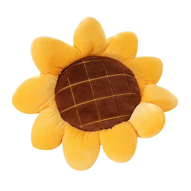 Pastoral Sunflower Pp Cotton Throw Pillow