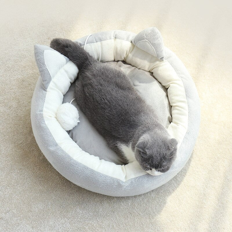 Washable Round Cat Bed