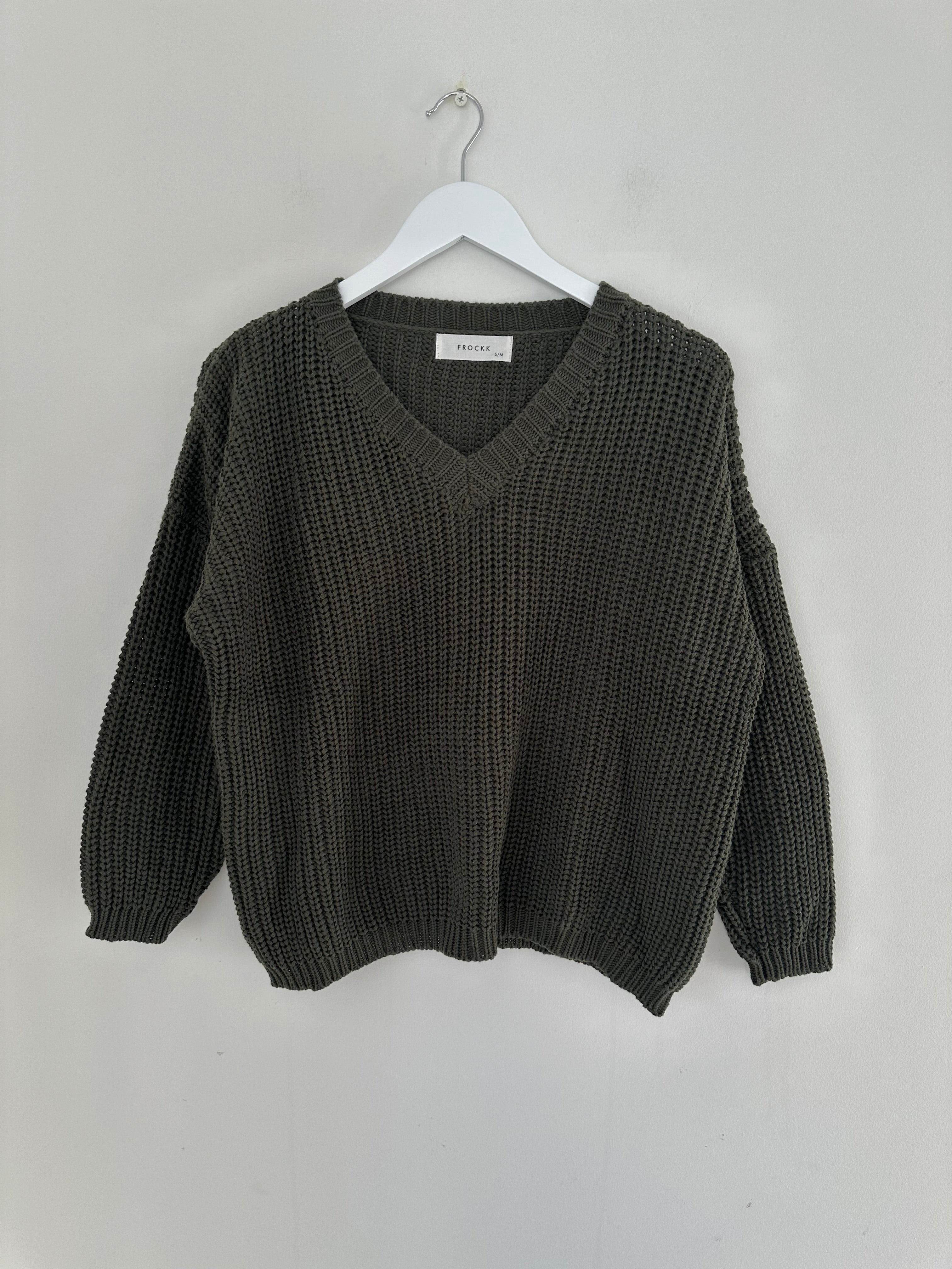 jasper cotton knit - army