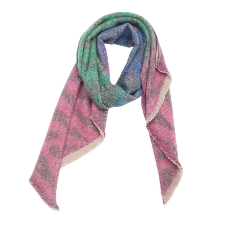 Women's Elegant Basic Color Block Polyester Scarf