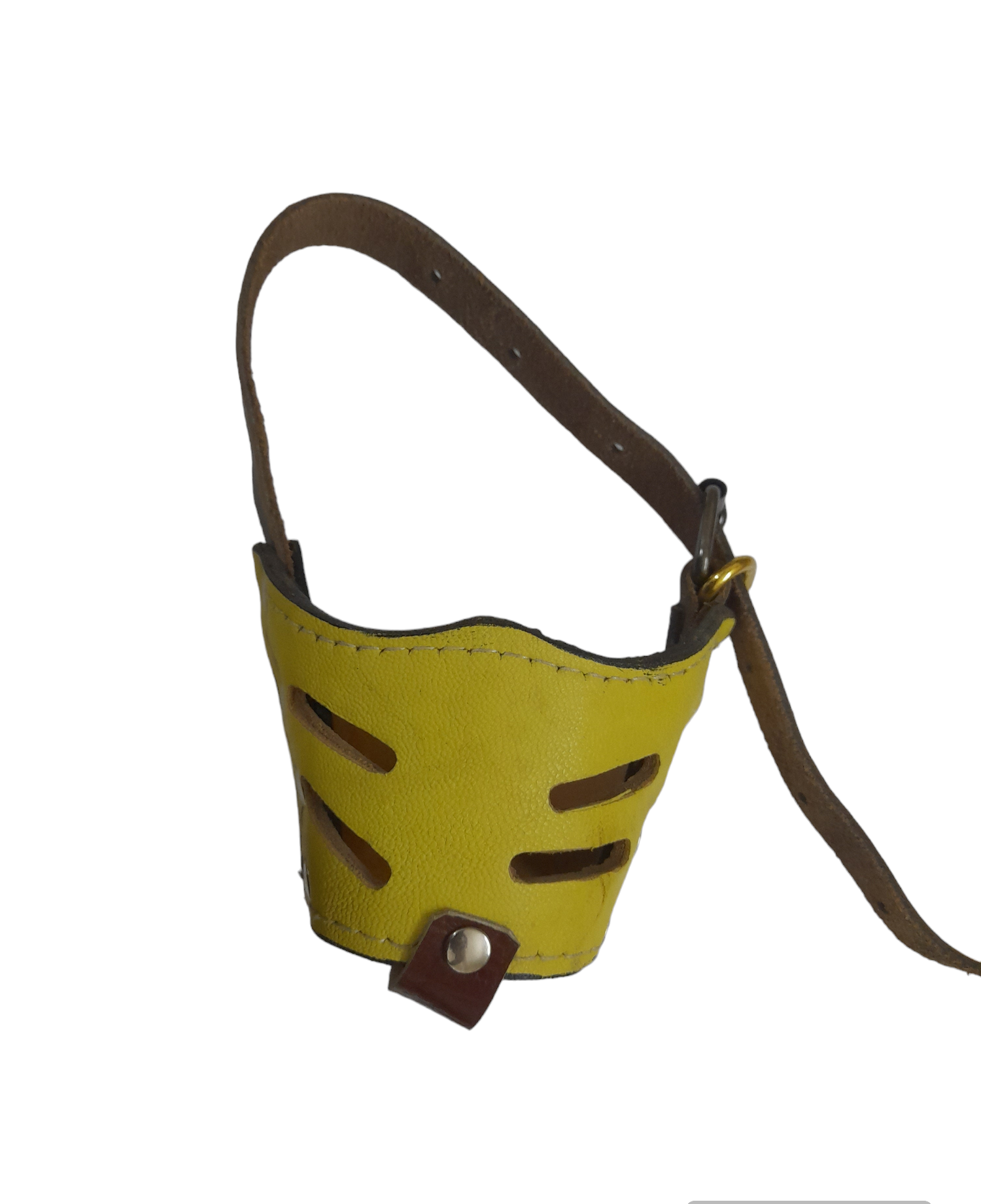 Small size leather dog muzzle