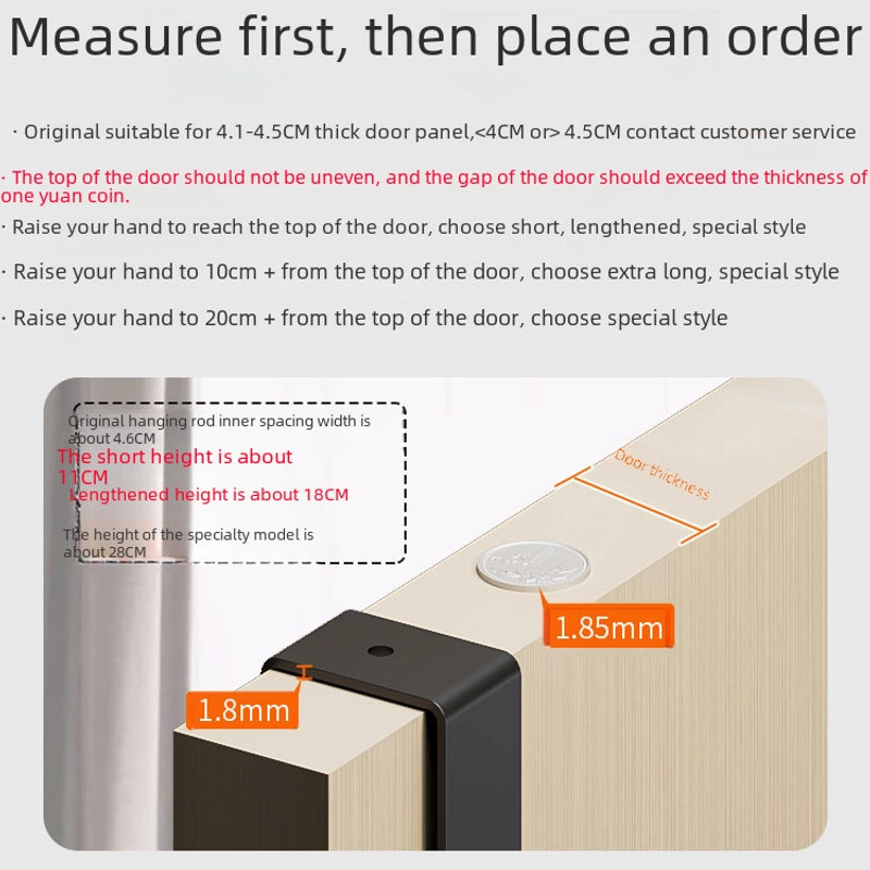 Hook Behind The Door Without Punching Hangers Clothes Storage Rack For Clothes Entry Door Upper Hanging Frame Wall Hanging Clothes Hook Door Back Type