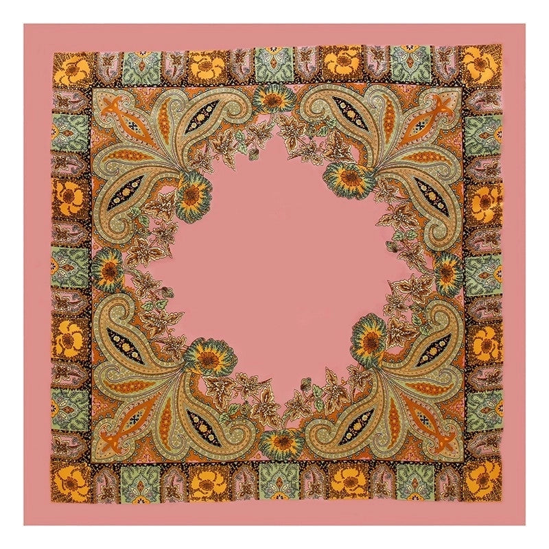 Women's Lady Monogram Polyester Printing Silk Scarf