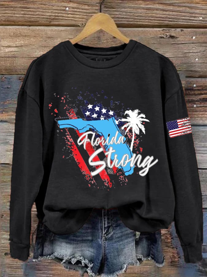 Women's Florida Strong Print Sweatshirt