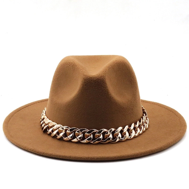 Accessories Woolen Big Brim Fashion Jazz Top Hats