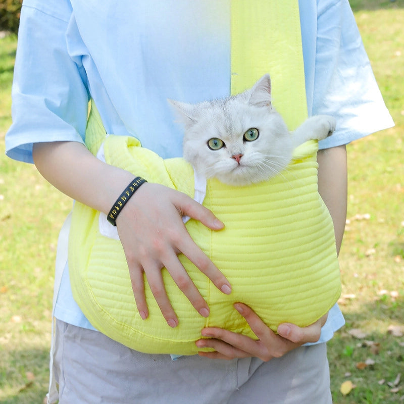 Pet Backpack Spring And Summer Cat Crossbody Backpack Portable Pet Cat Dog Backpack Shoulder Crossbody Teddy Pet Bag