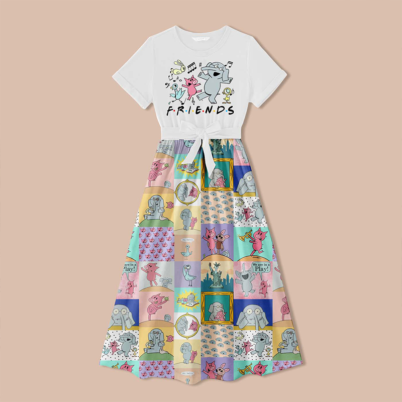 Colorful Music Teacher One Piece Dress