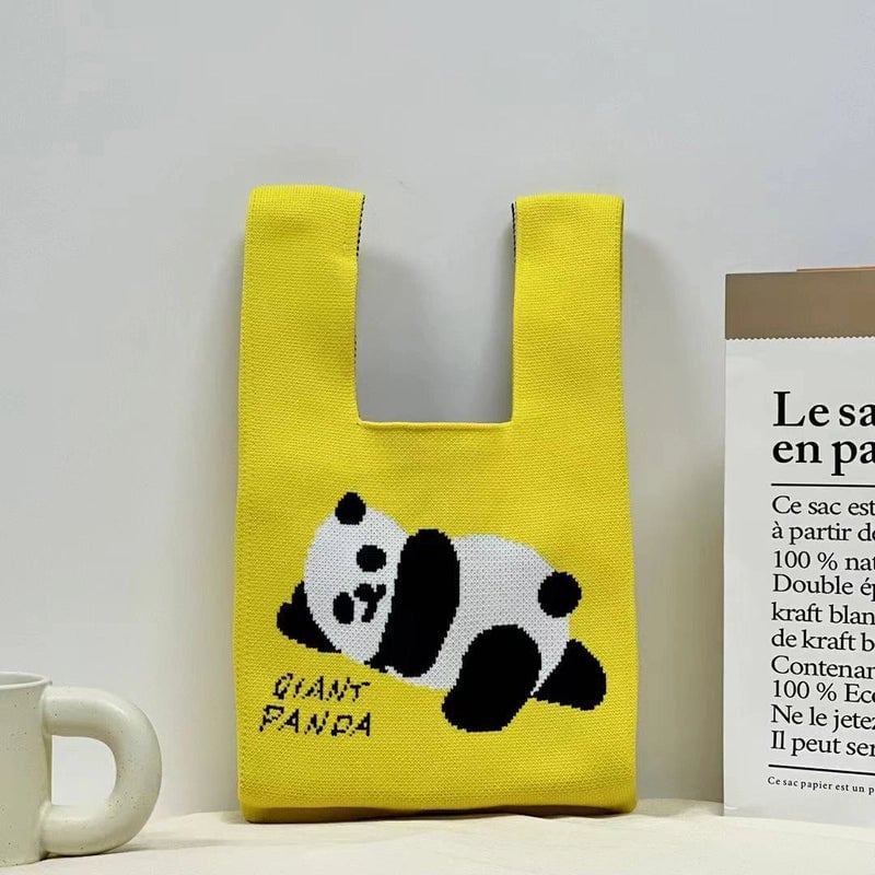Gift Packaging Handbag Casual Knitted Handbag Woven Bag Multi-pattern Style Knitted Bag For Women