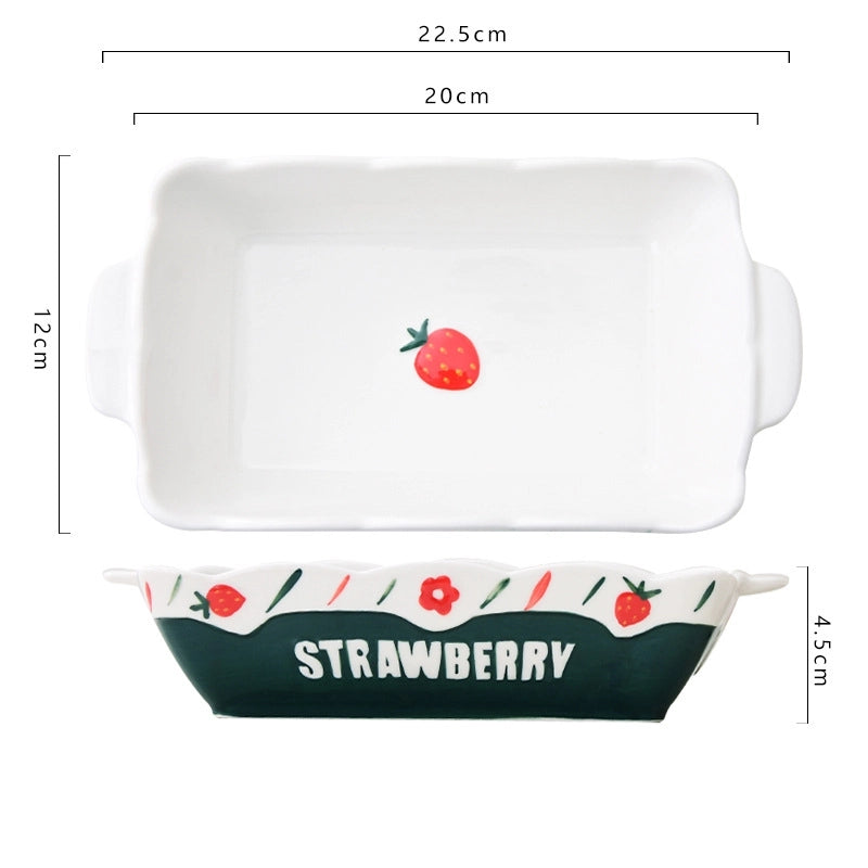Cute Flower Porcelain Plate Tableware 1 Piece