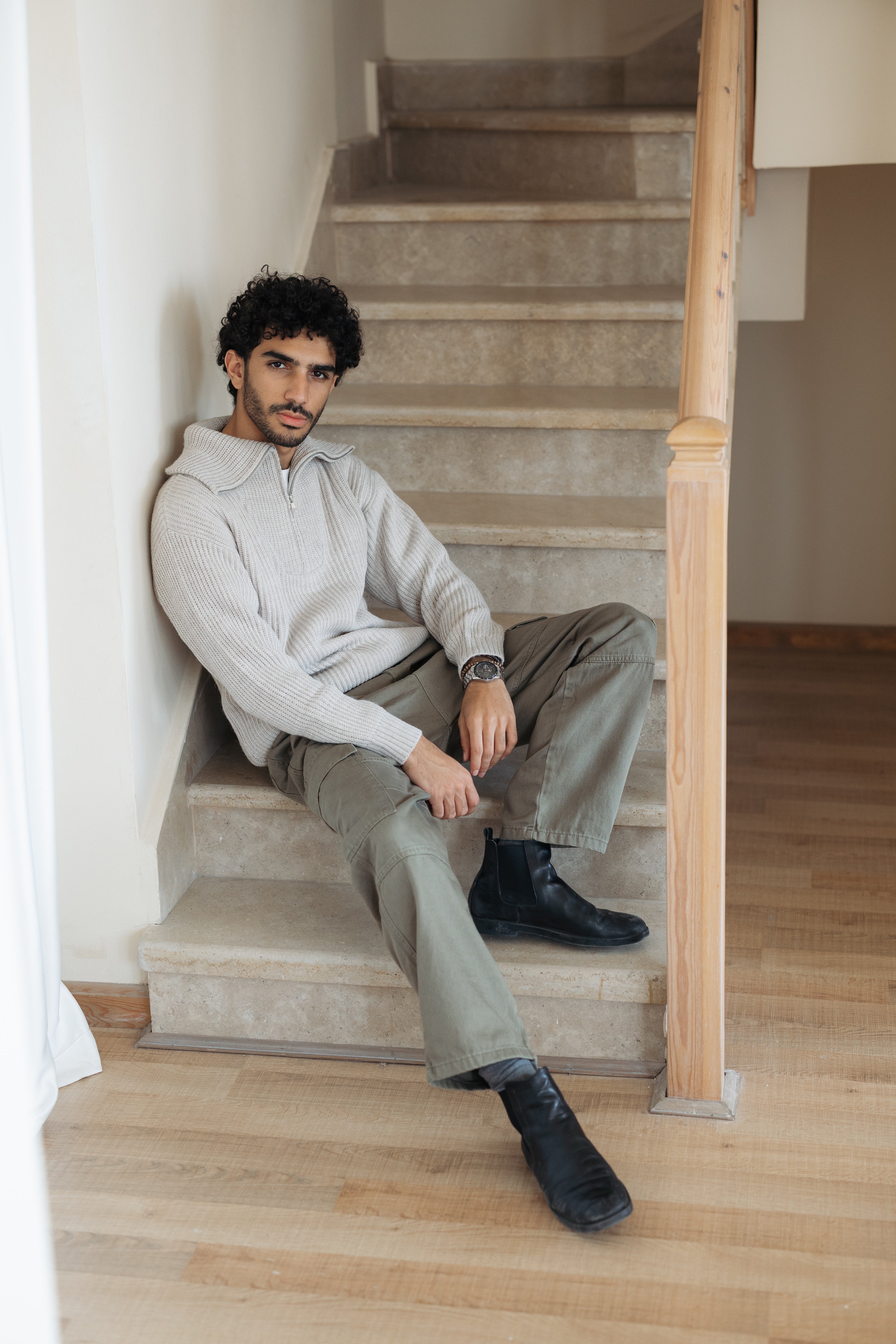 Men Knitted Tricot Pullover