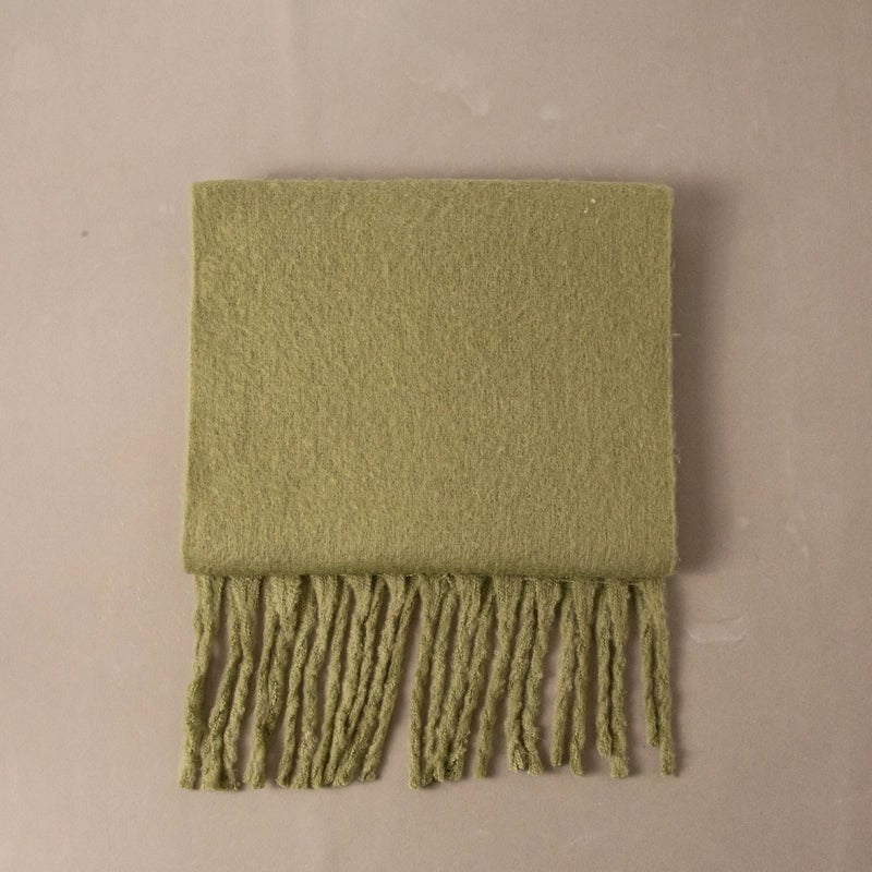 Brown Striped Scarf Women's Autumn And Winter  Trendy Winter Warm Imitation Cashmere Windproof Scarf For Students