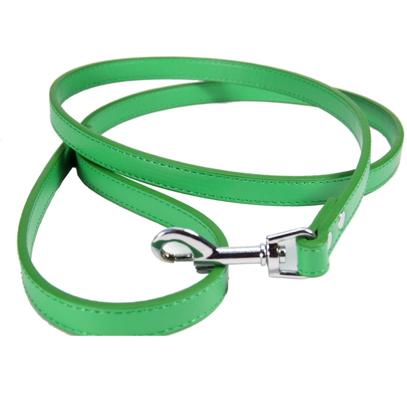 Simple Solid Color Pet Dog Cat Anti-lost Pu Leather Hand Holding Rope
