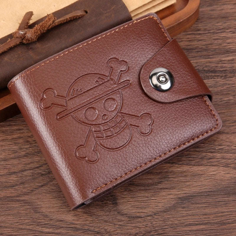 Men's Solid Color Pu Leather Open Small Wallets