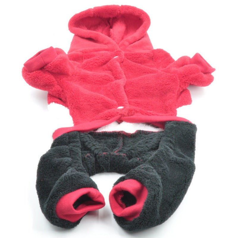 Coral Fleece Panda Transforms Dog Jacket