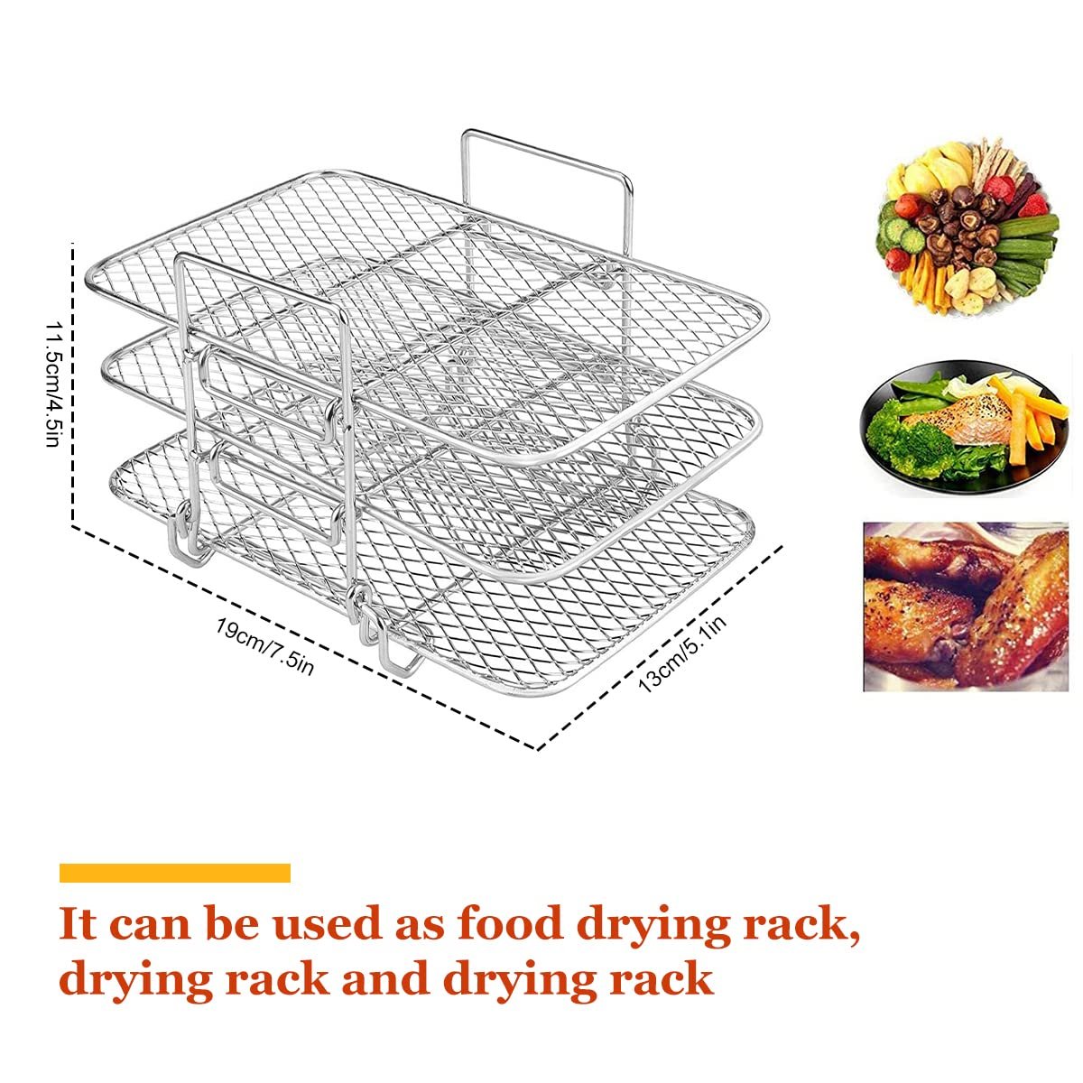 Three-Layer Air Fryer Rack