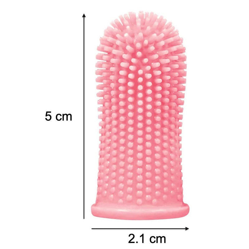 Explosions Dog Toothbrush Pet Finger Set Teeth Cleaning Care Toothbrush Dog Silicone Finger Brushing