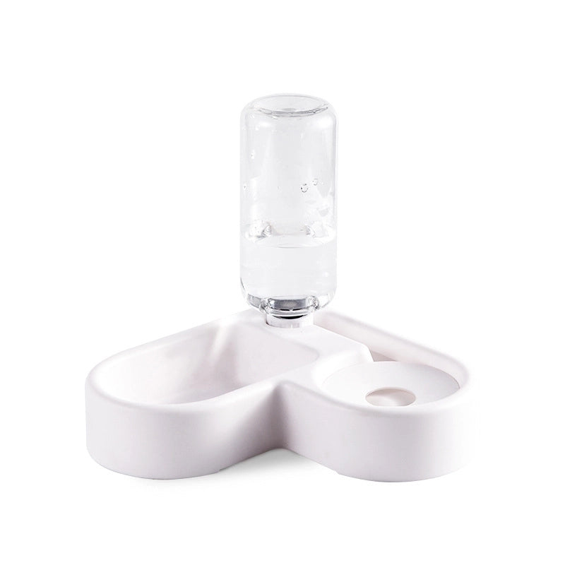 Minimalist Plastic Solid Color Pet Tableware