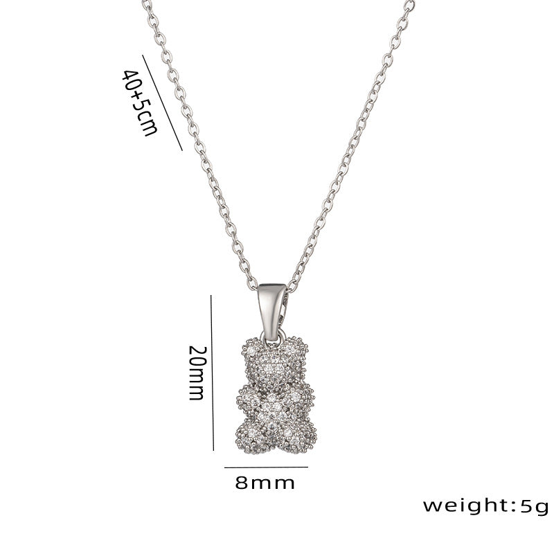 Moderate Luxury Cartoon Titanium Steel 18K Gold Plated Necklaces