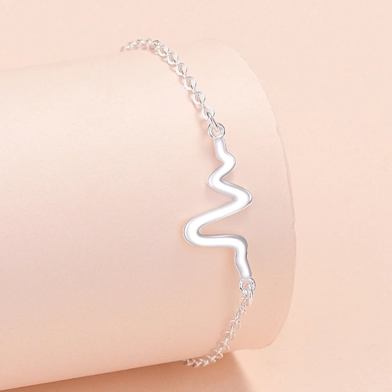 Fashion Geometric Star Heart Shape Copper Plating Bracelets 1 Piece