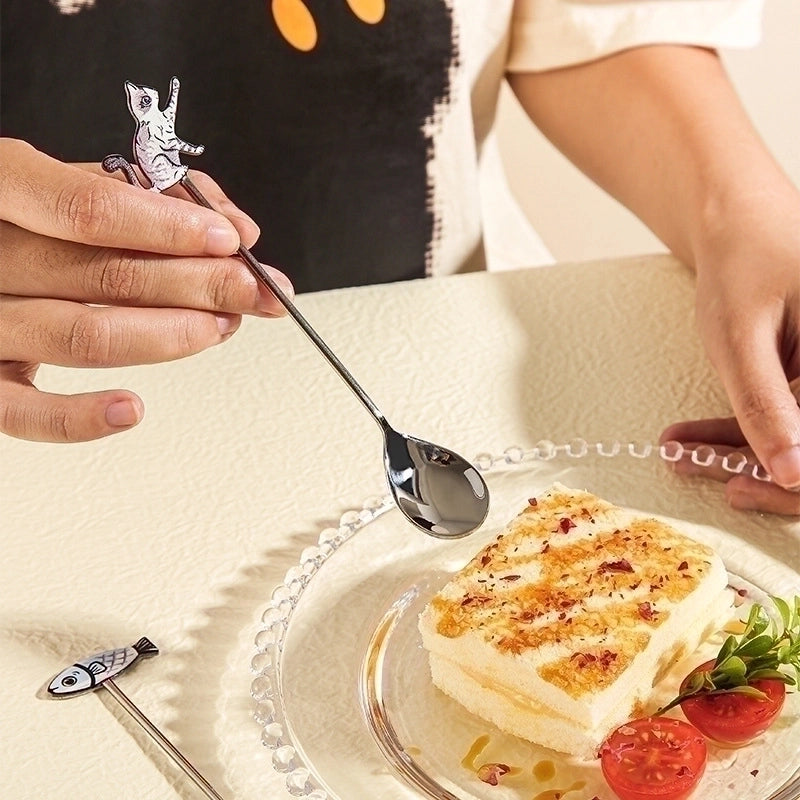 Cute Cartoon Stainless Steel Spoon 1 Piece