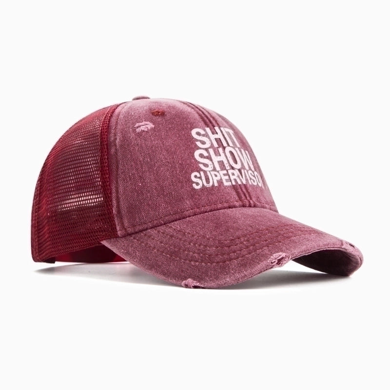 2 Pieces Unisex Minimalist Letter Curved Eaves Baseball Cap